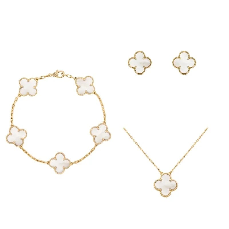 Van Cleef Set | Bracelet & Necklace & Earrings