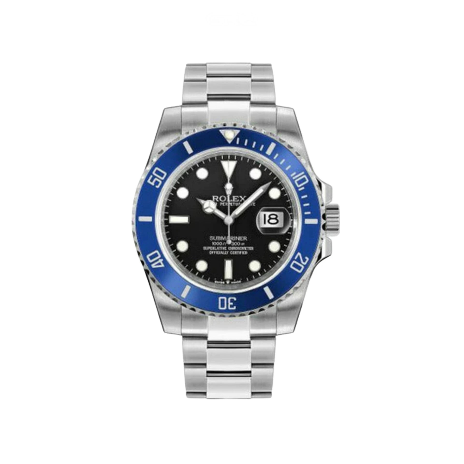 Rolex Submariner Black Dial Blue Silver