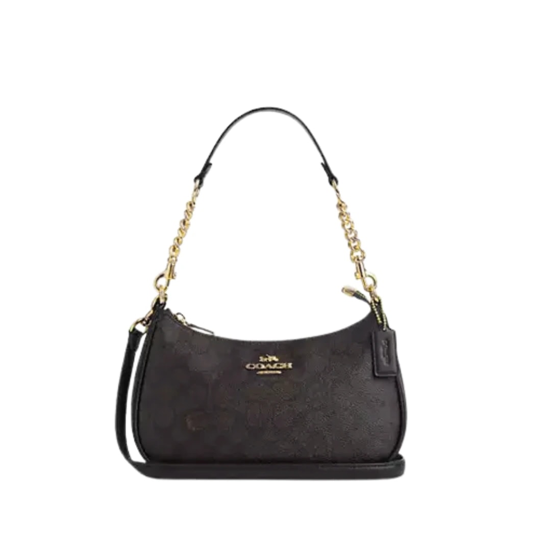 Coach Teri 24 Black Logos Bag