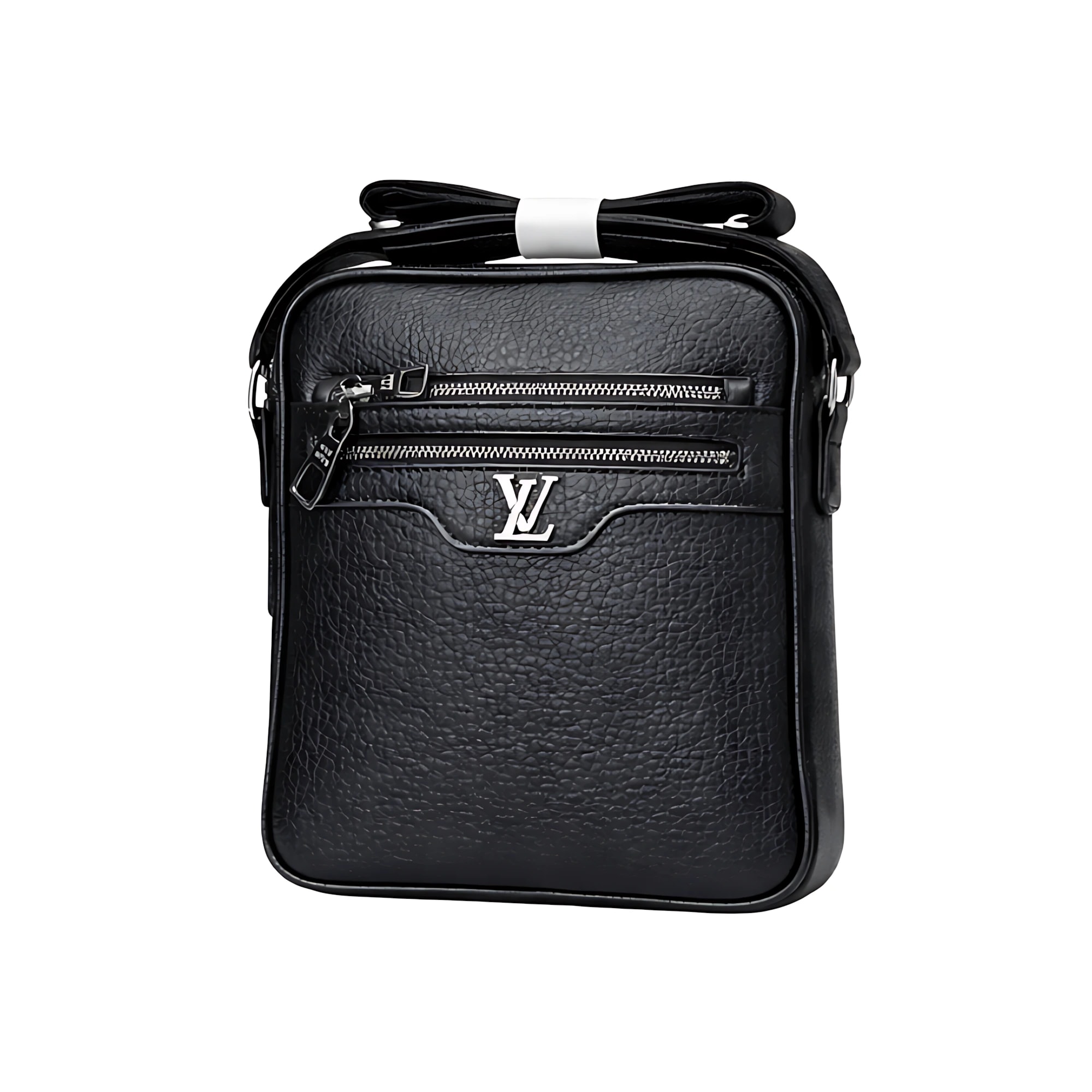 Louis Vuitton Black Leather LV Crossbody Bag
