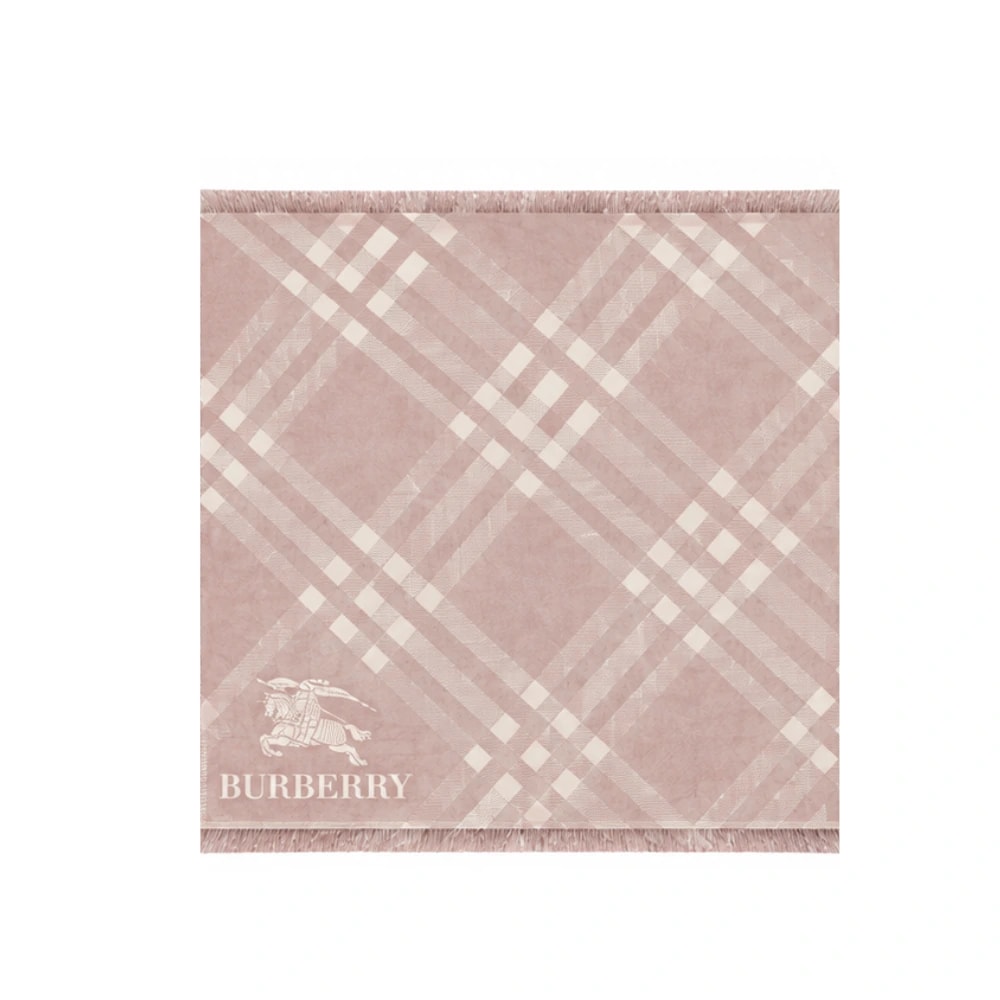Burberry Vintage Check Scarf – Dusty Pink