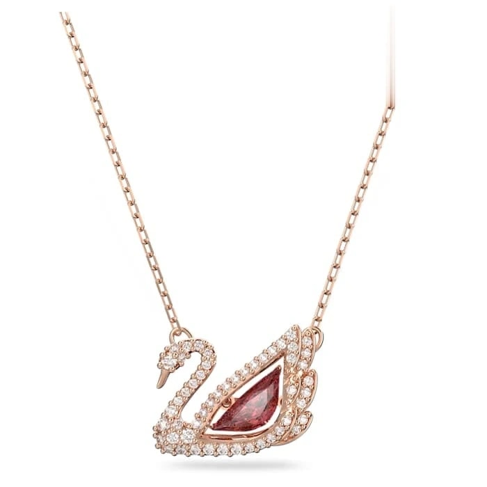 Swarovski Swan Necklace | Pink Classic