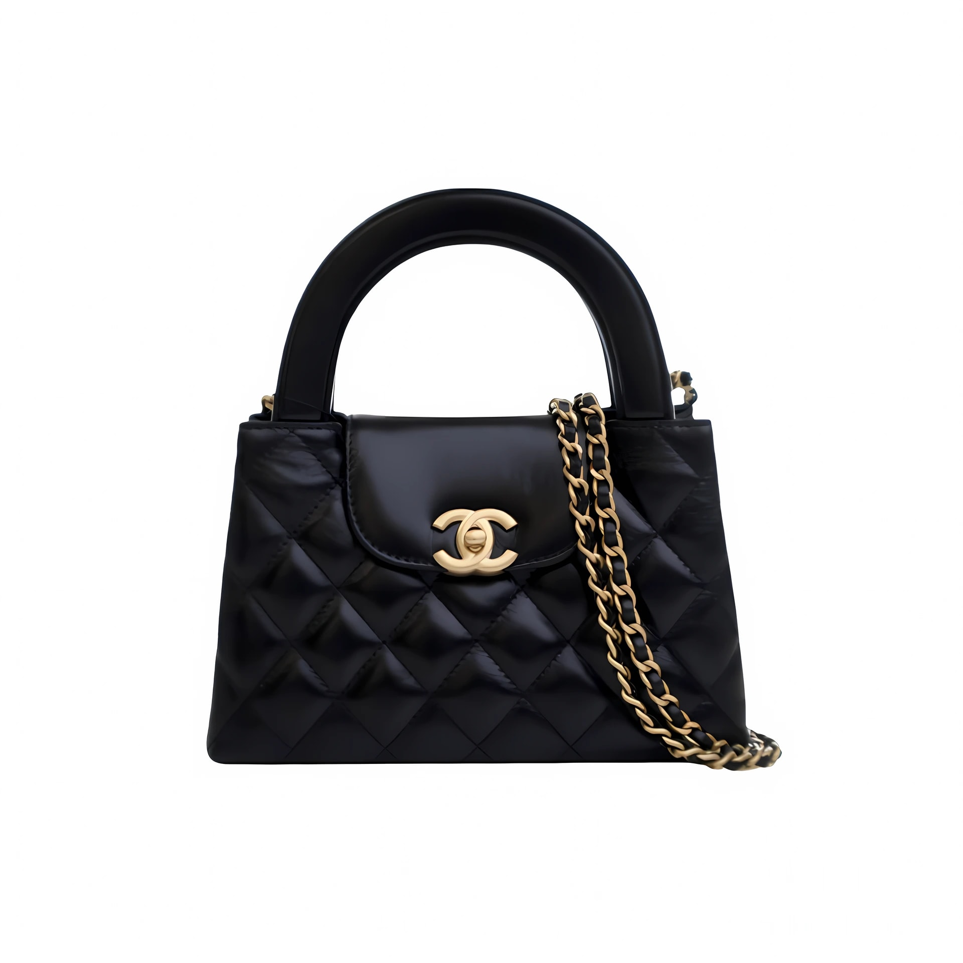 Chanel Small Kelly Mini Shopping Bag Shiny