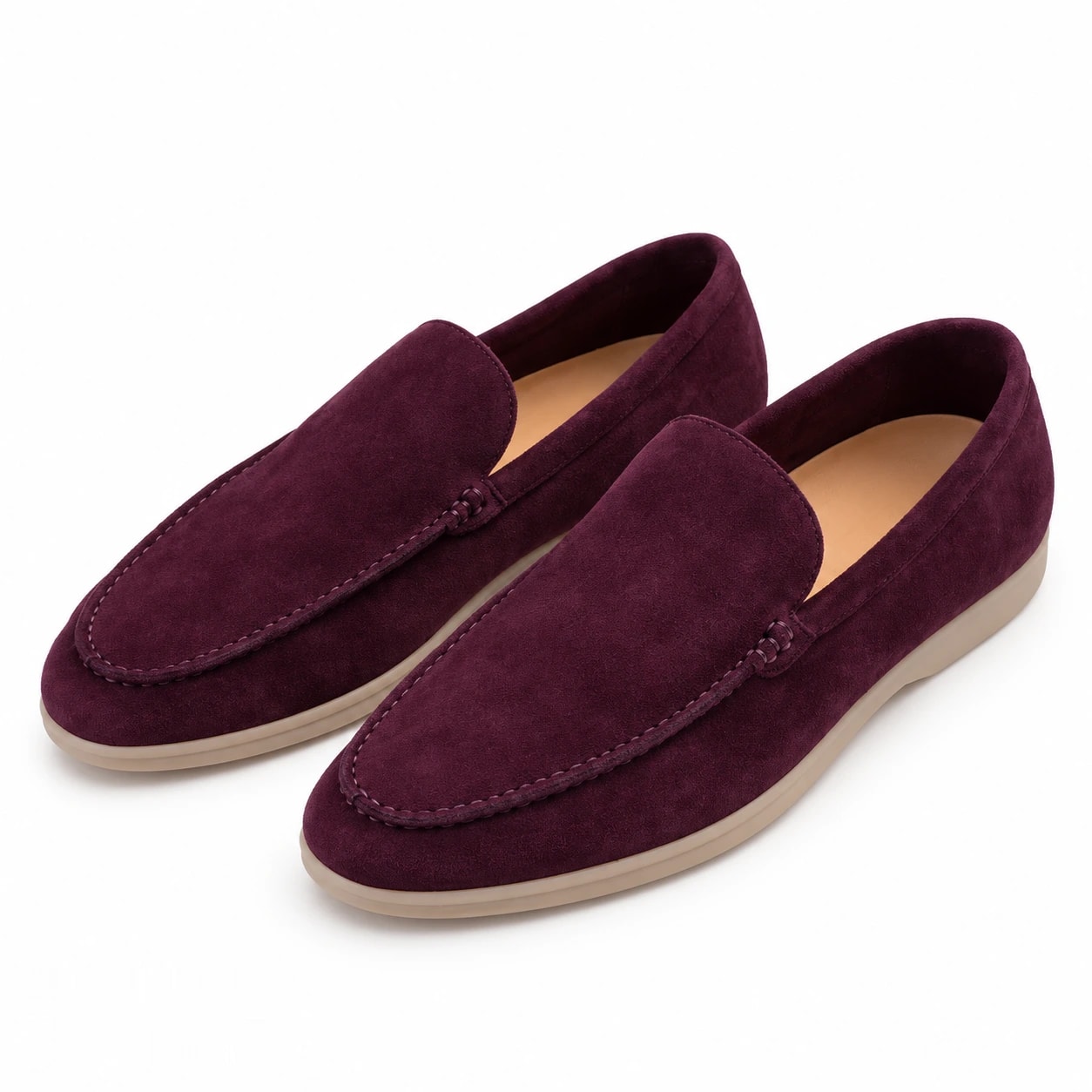 Loro Piana Footwear | Summer Walk Suede Red