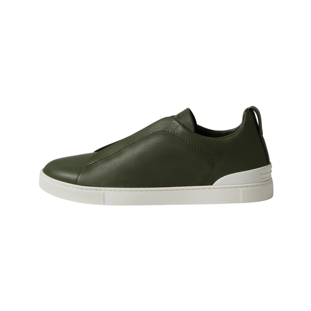 Zegna Footwear | Triple Stitch Pine Green