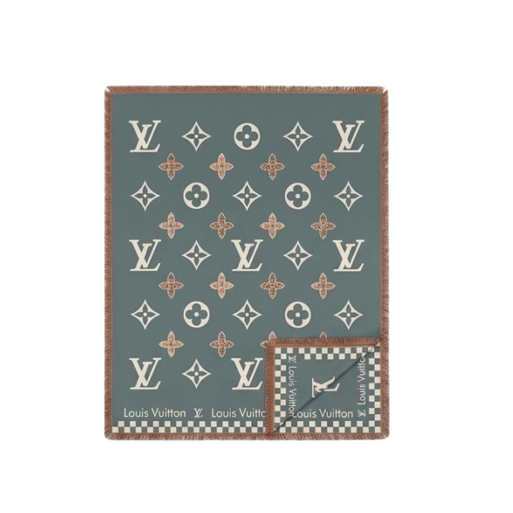 Louis Vuitton Monogram Bleu Canard Scarf