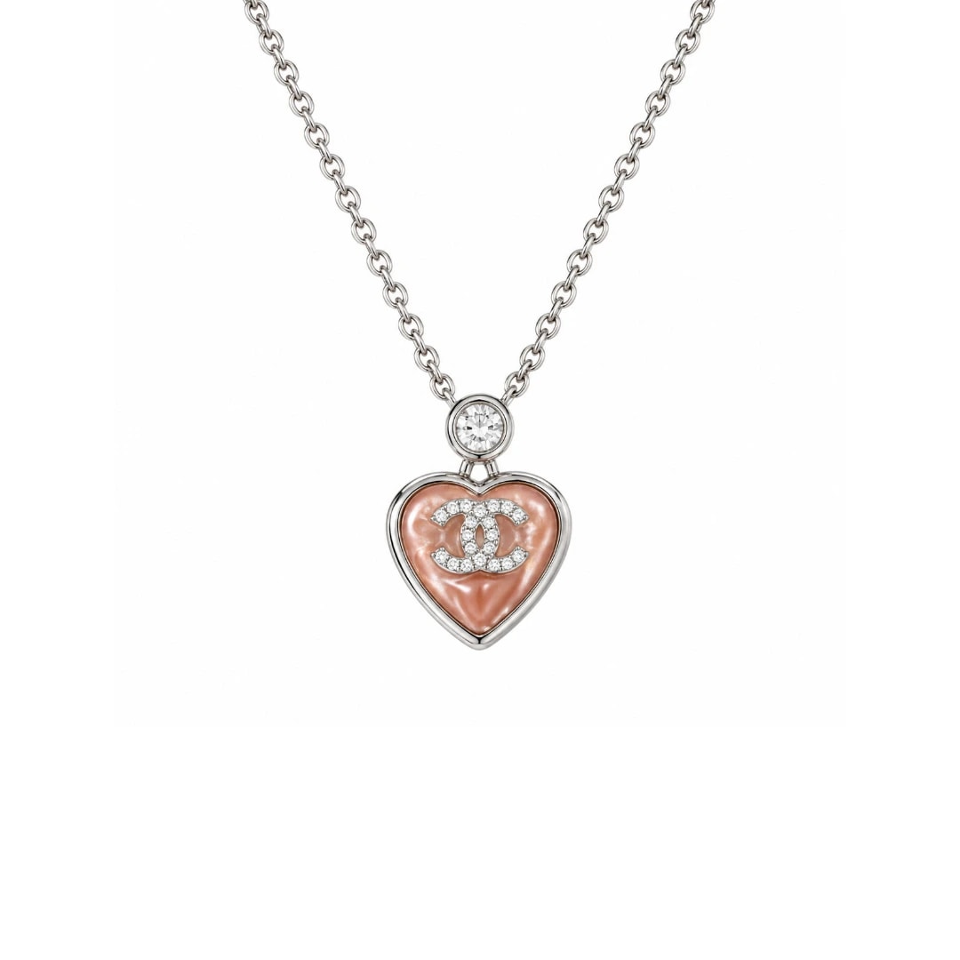 Chanel CC Set Silver/Pink