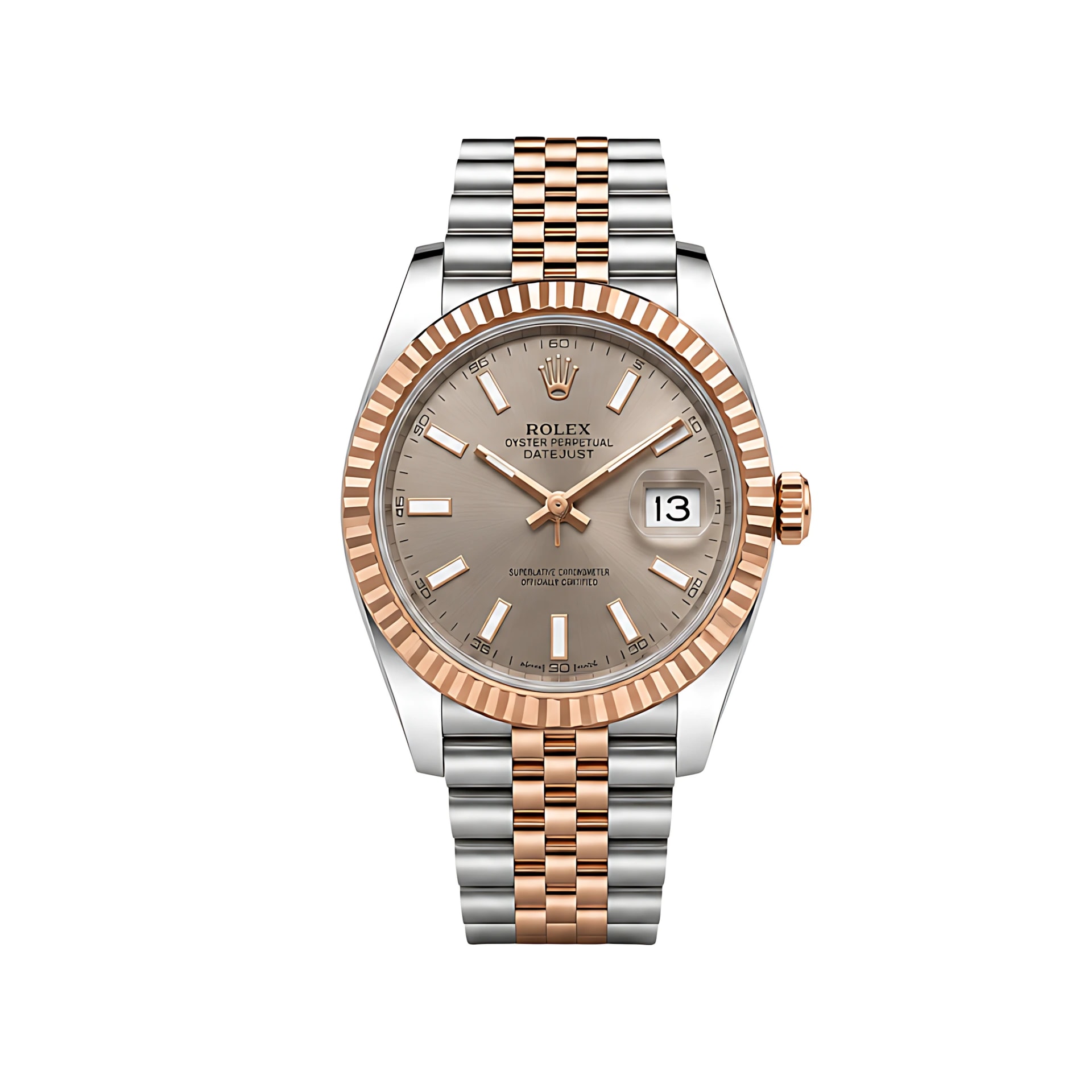 Rolex Datejust – Sundust Dial Two Tone Rose Gold
