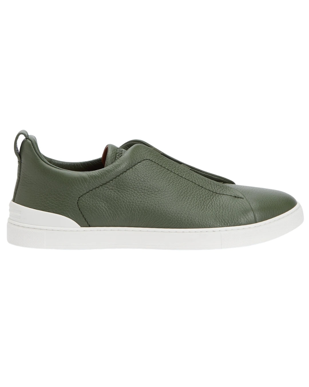 Zegna Footwear | Triple Stitch Olive Green