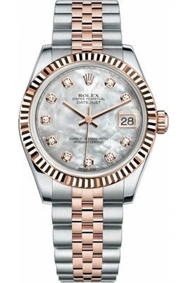 Rolex Datejust – White Dial Rose Gold
