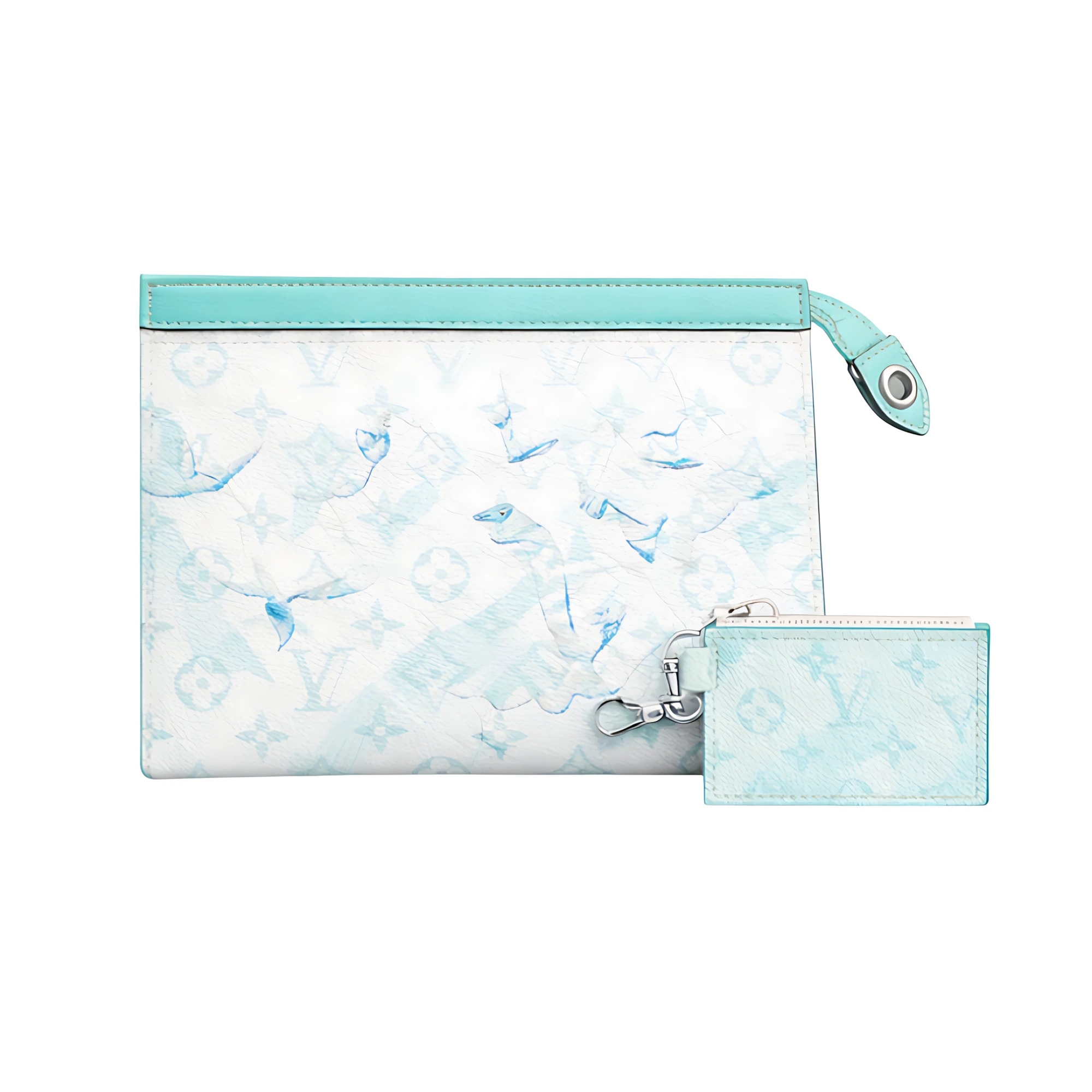 Louis Vuitton White LV Multi Canvas Pouch