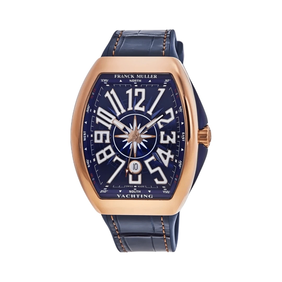 Franck Muller Rose Gold Blue Dial