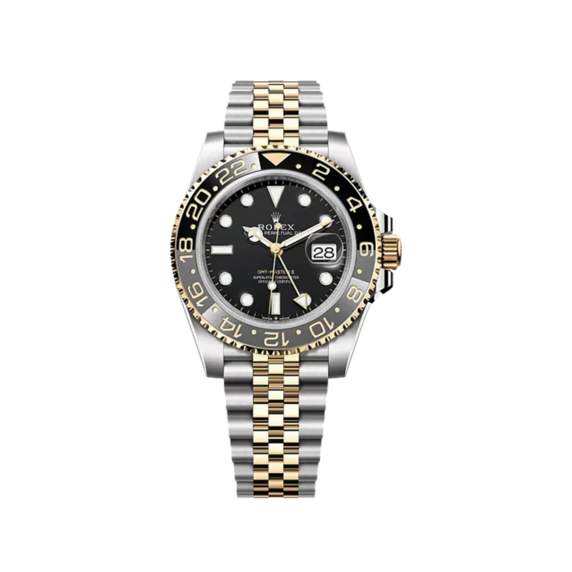Rolex GMT-Master II – Black Dial Yellow Silver Steel