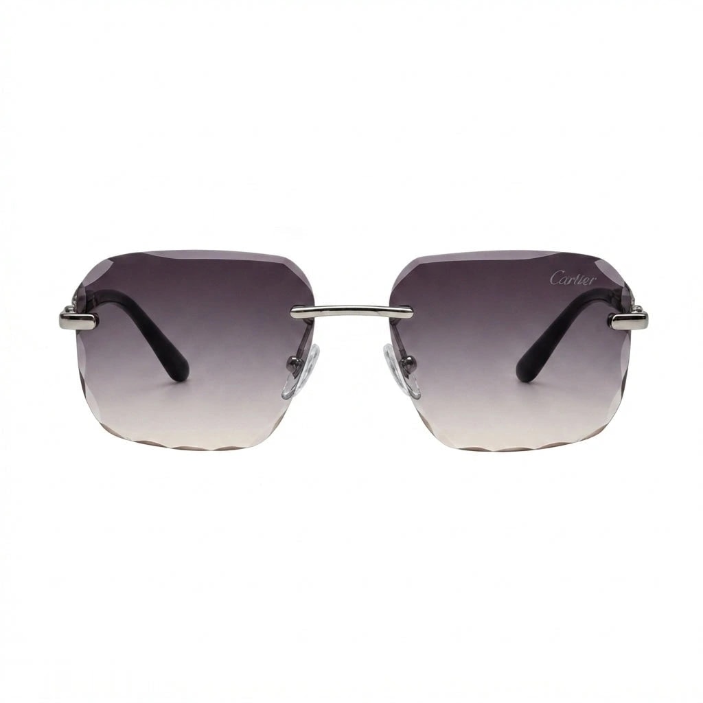 Cartier Sunglasses Rimless Diamond Cut – Gradient Lens