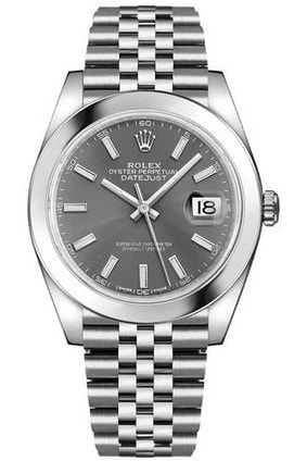 Rolex Datejust – Grey Dial Silver Steel (126300-dkrij)