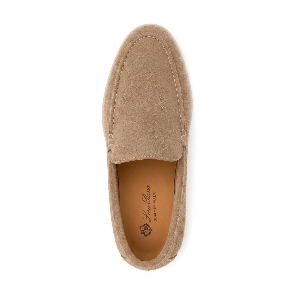 Loro Piana Suede Slip-On Loafers