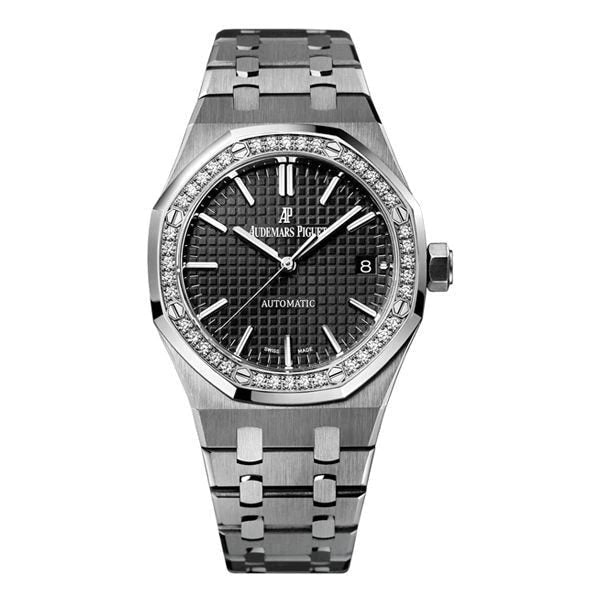 Audemars Piguet Royal Oak – Selfwinding Stainless Steel Diamond Bezel Black Dial