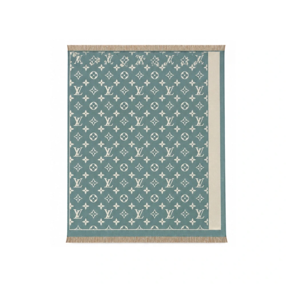 Louis Vuitton Monogram Celadon Scarf