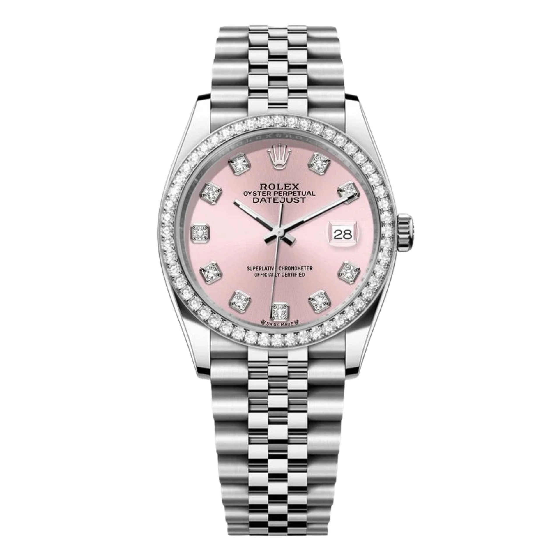Rolex Lady-Datejust – Pink Dial, Steel Tone