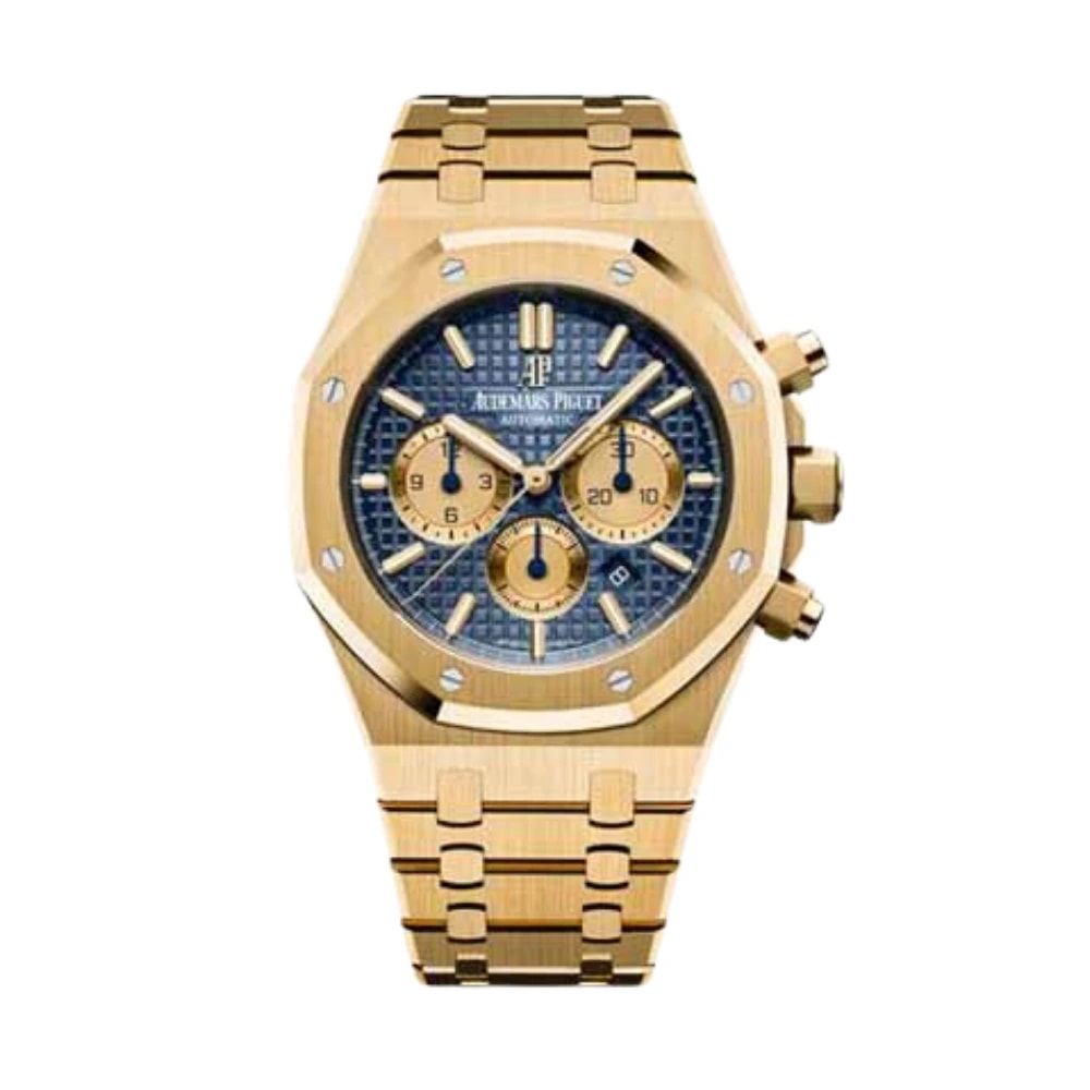Audemars Piguet Royal Oak – Selfwinding Chronograph Yellow Gold Blue Dial