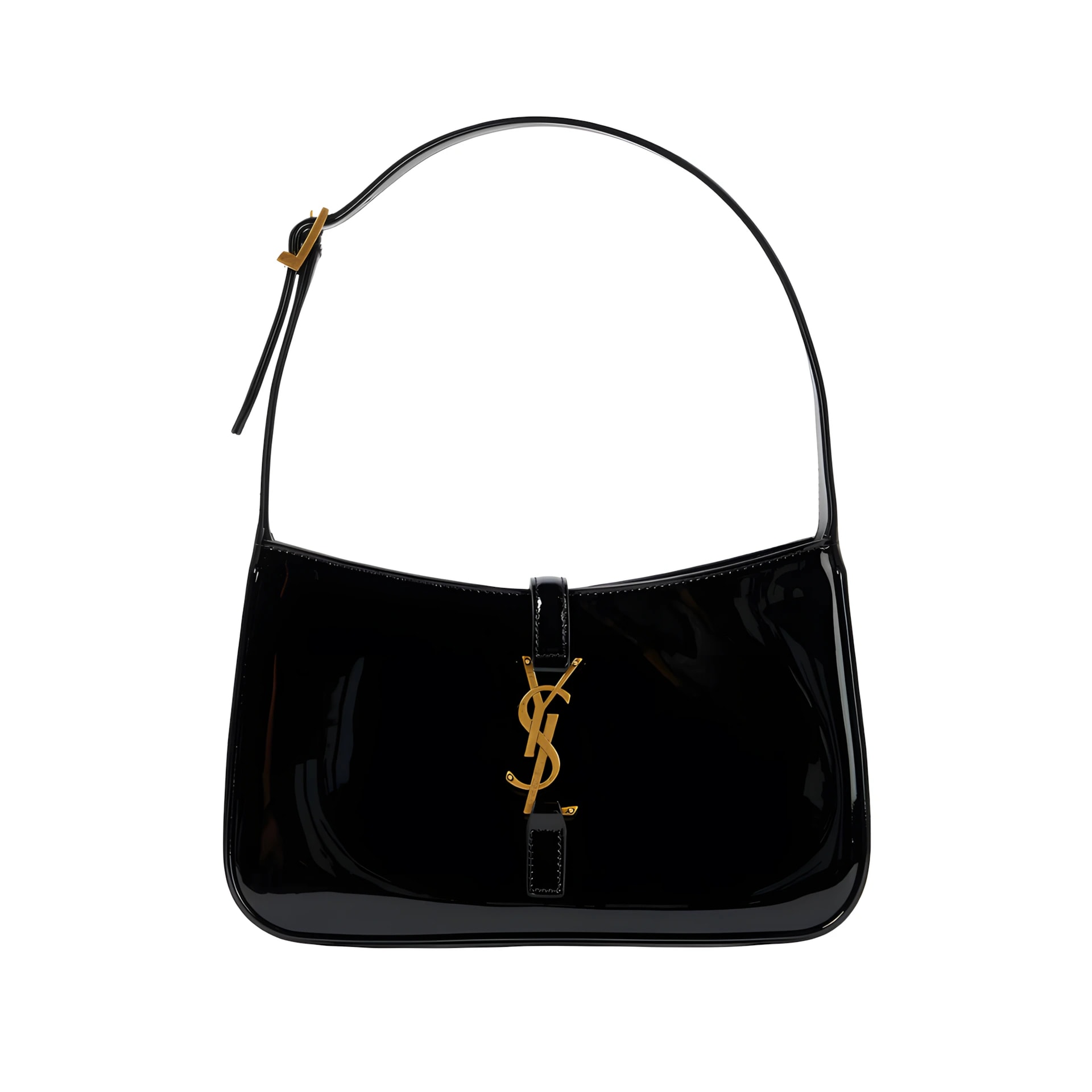 Saint Laurent Le 5À7 Patent Leather Black