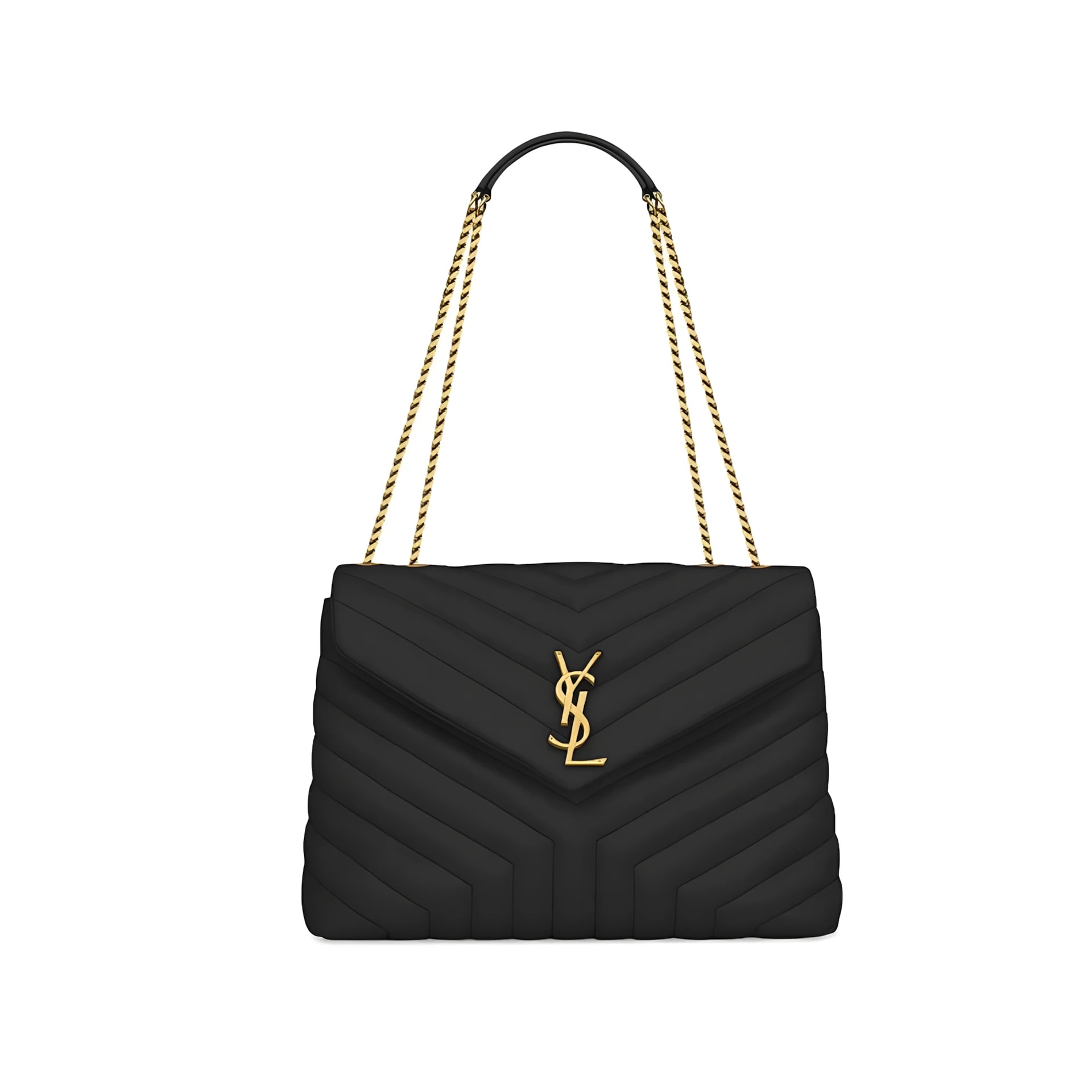 Saint Laurent Loulou Black Golden