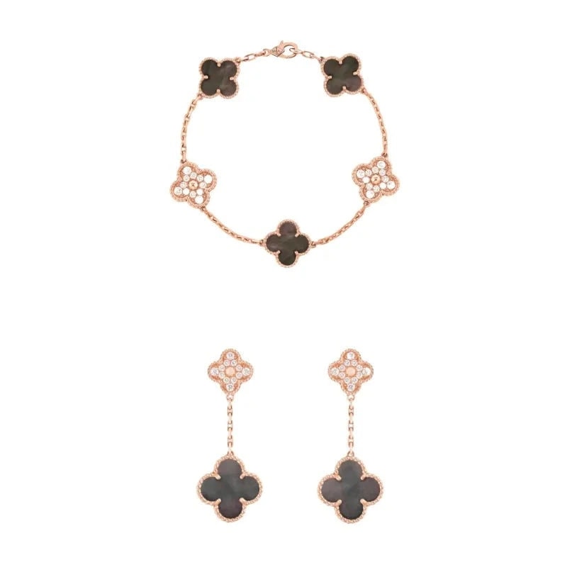 Van Cleef Set | Bracelet & Earrings
