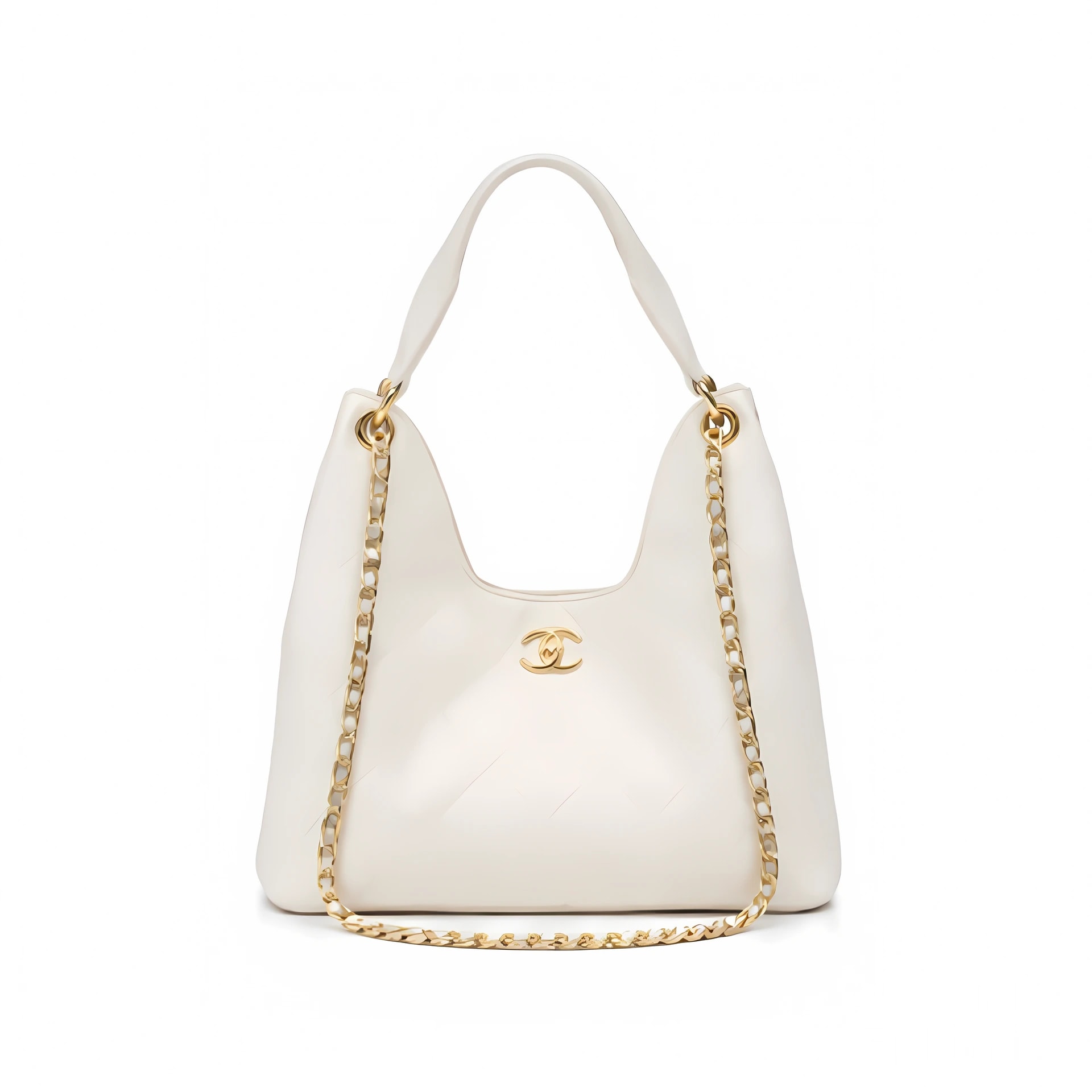 Chanel 25 Medium Hobo - Beige Caviar