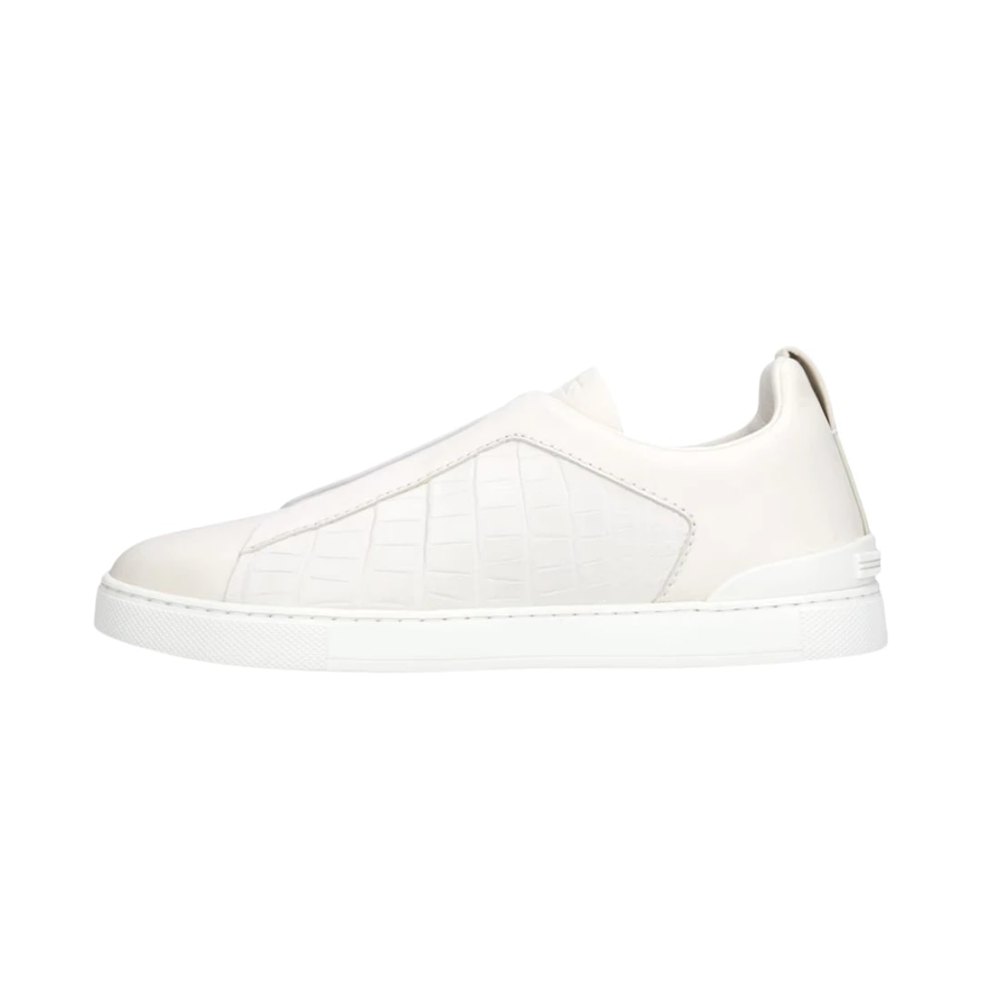 Zegna Footwear | Triple Stitch Leather White