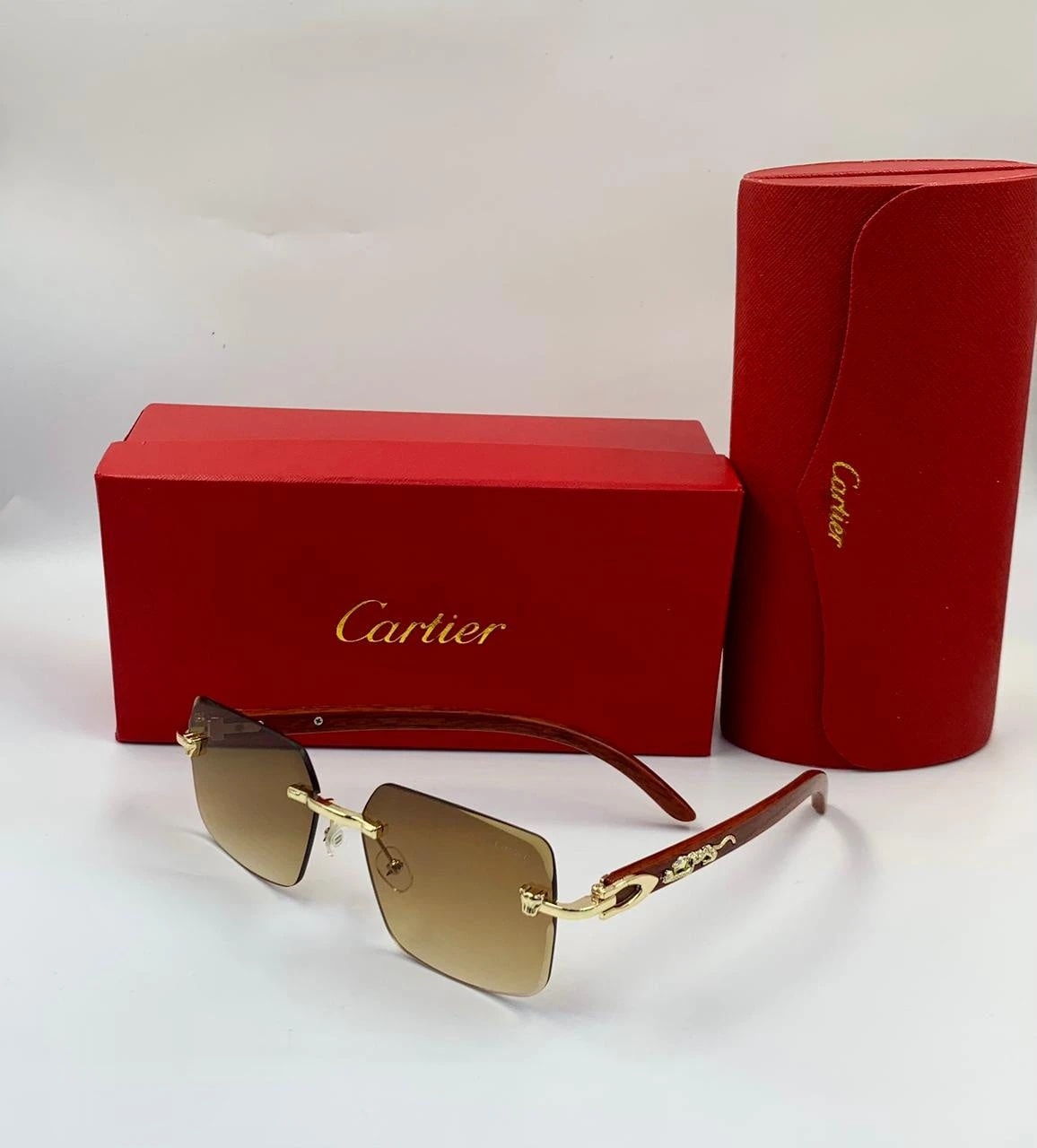 Cartier | Panthère de Cartier Rimless Sunglasses