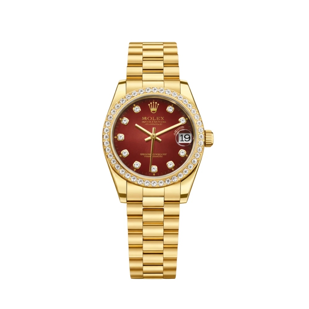 Rolex Datejust – Red Diamond Bezel