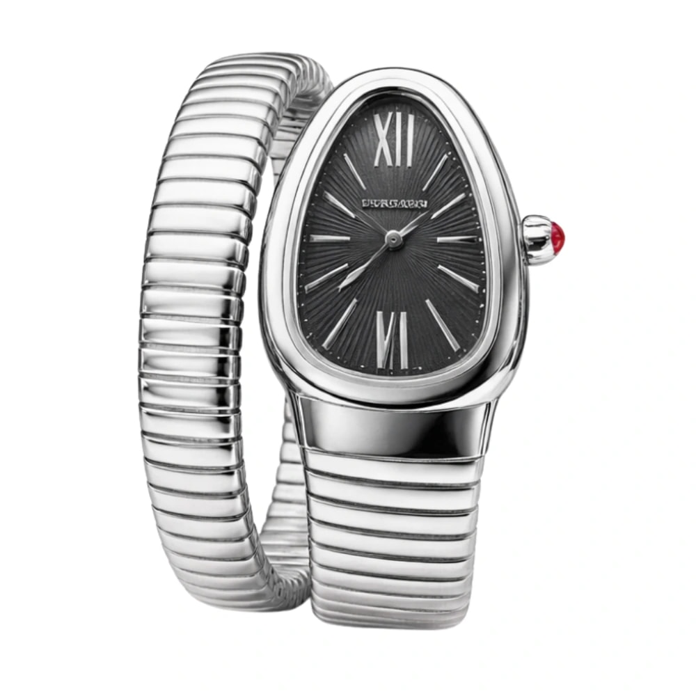 Bvlgari Serpenti Tubogas – Steel Black Opaline Dial