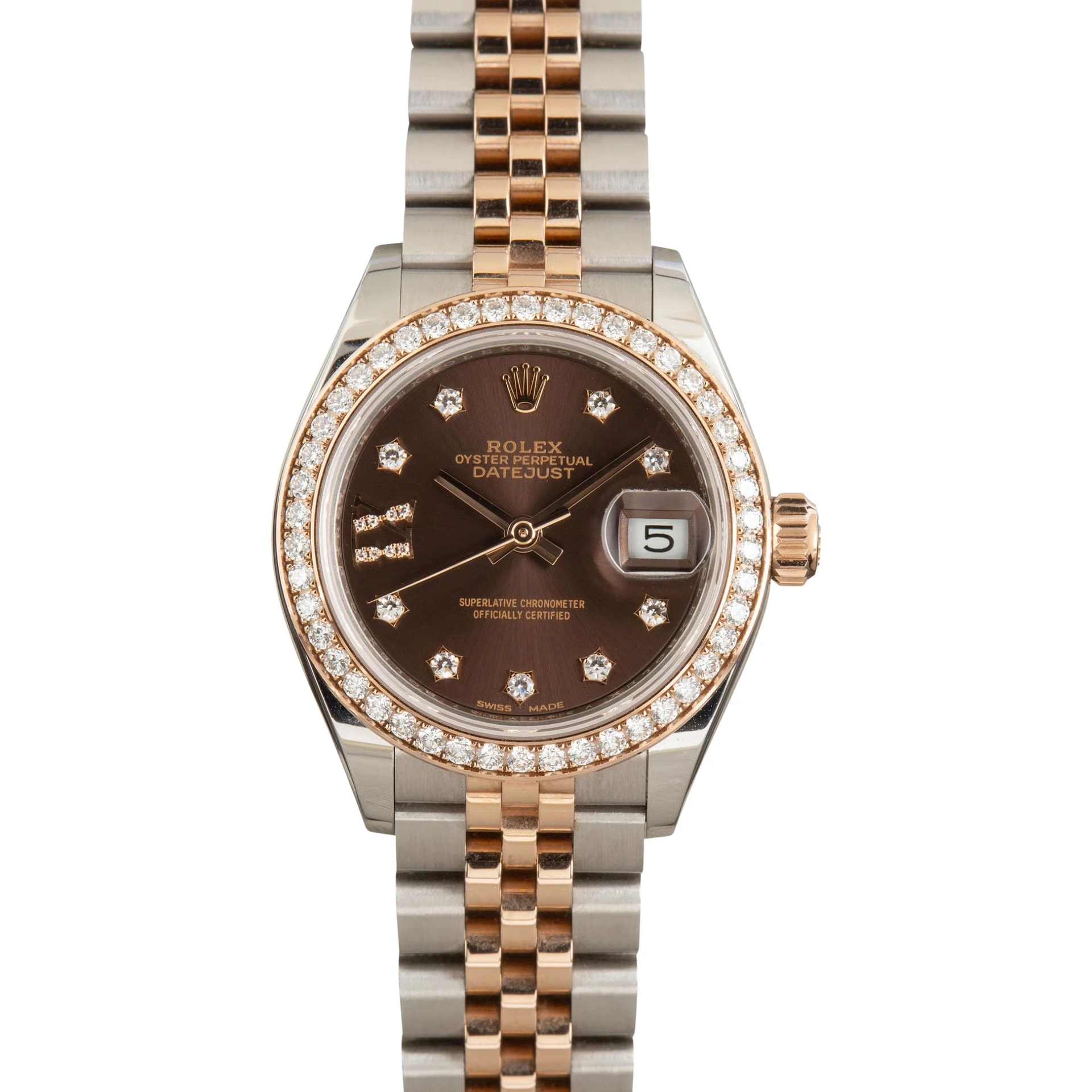 Rolex Lady-Datejust – Two Tone & Diamond Detail