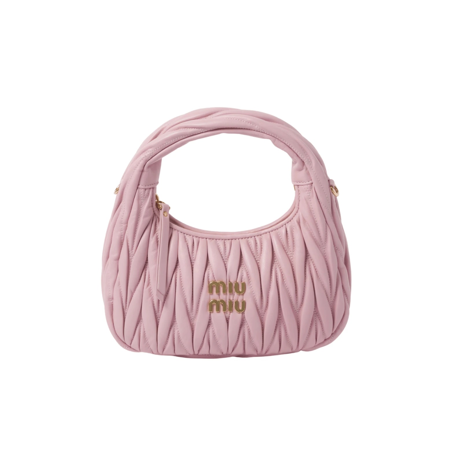 Miu Miu Wander Matelassé Tote Bag Pink
