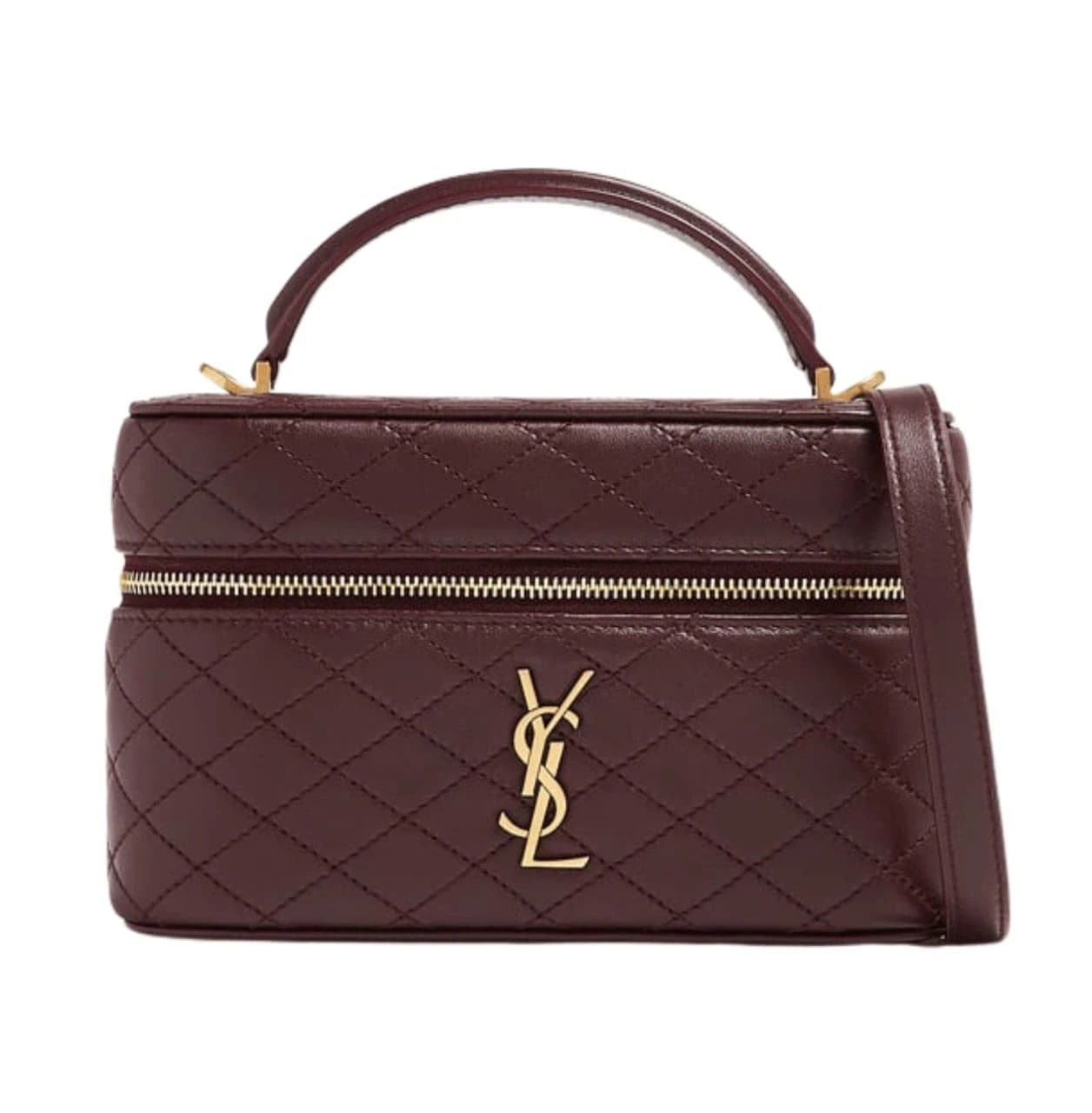 Saint Laurent Gaby Vanity Bag - Rich, Burgundy
