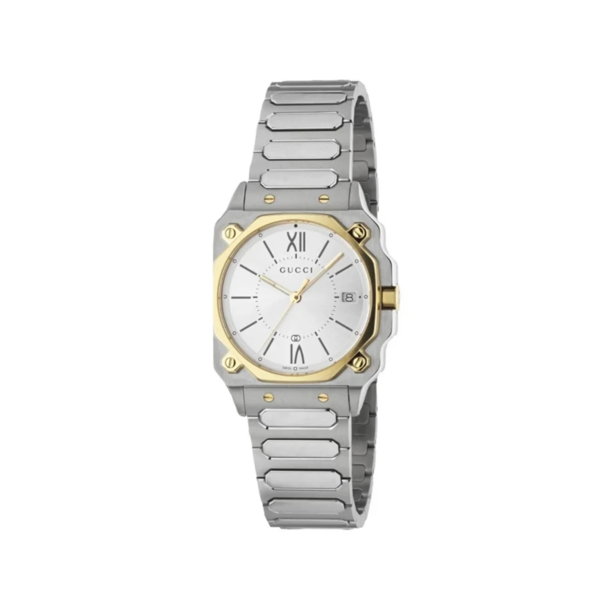 Gucci G-Flat Ladies Watch – Two Tone