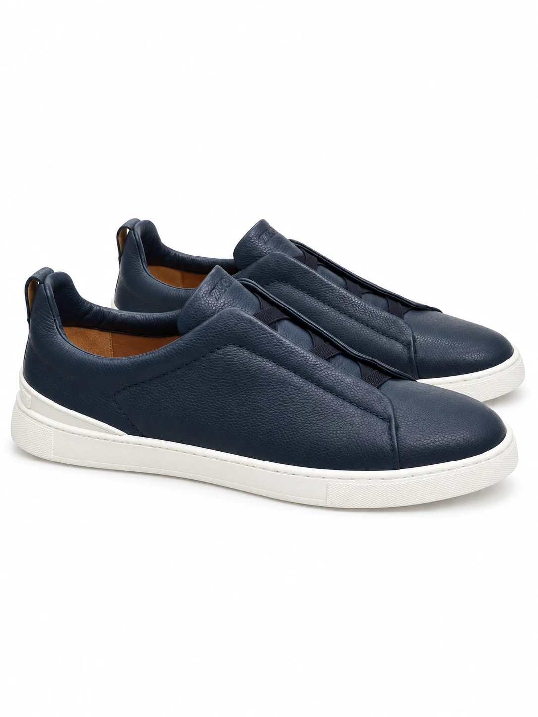 Zegna Footwear | Triple Stitch Navy