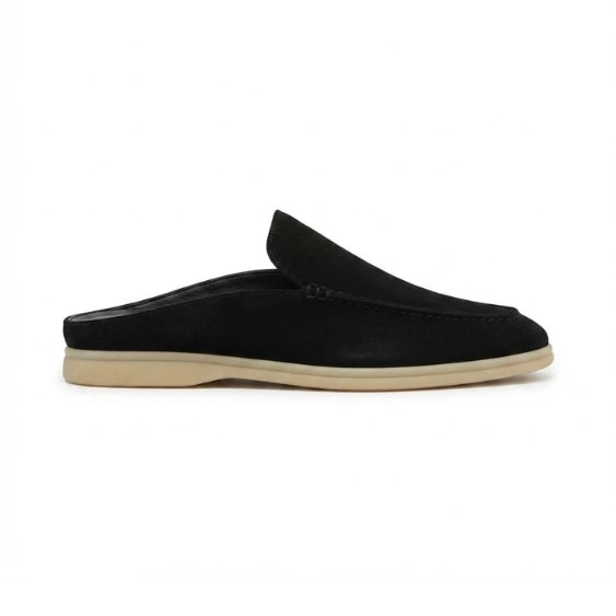Loro Piana Footwear | Babouche Walk Black