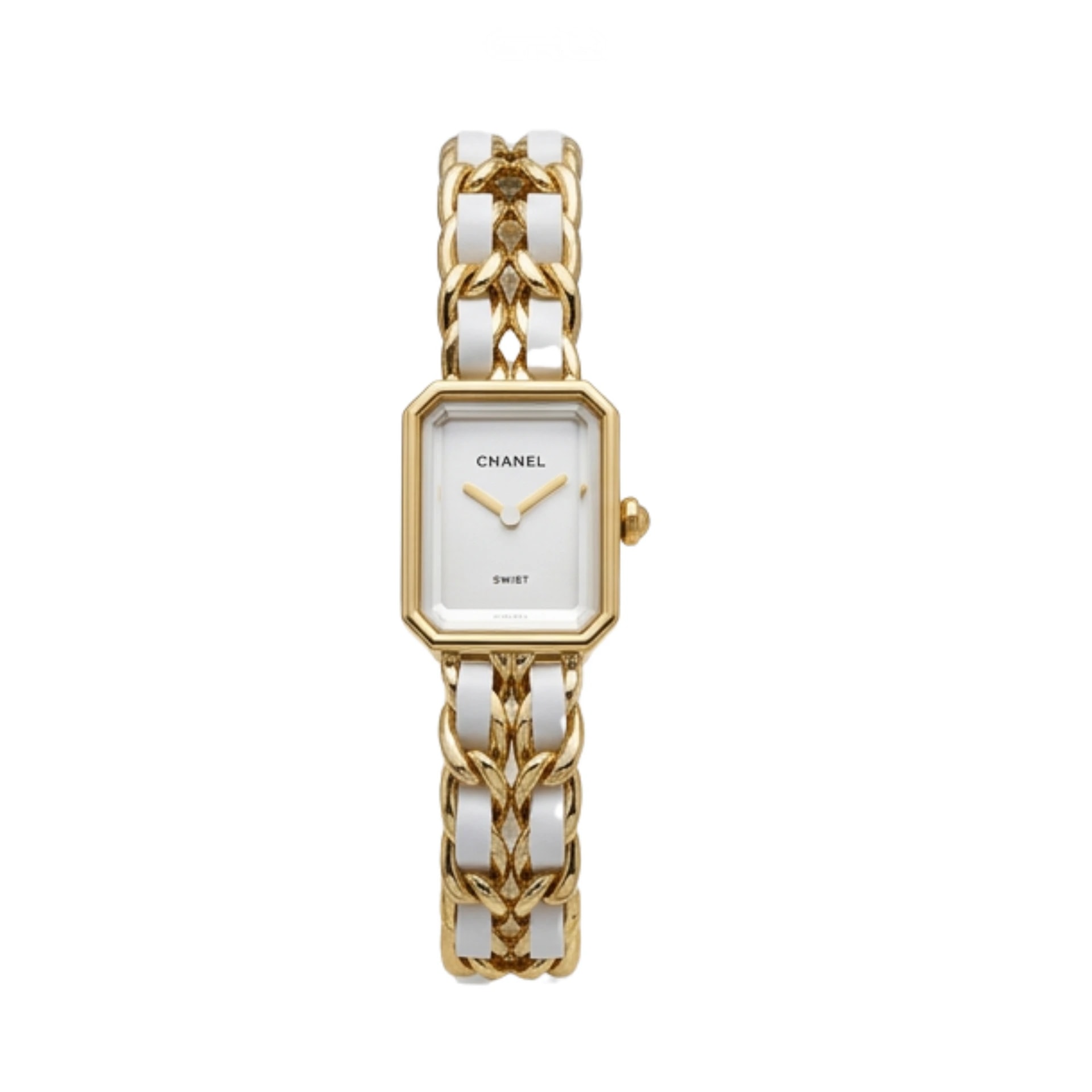 Chanel Première – Chain White & Gold