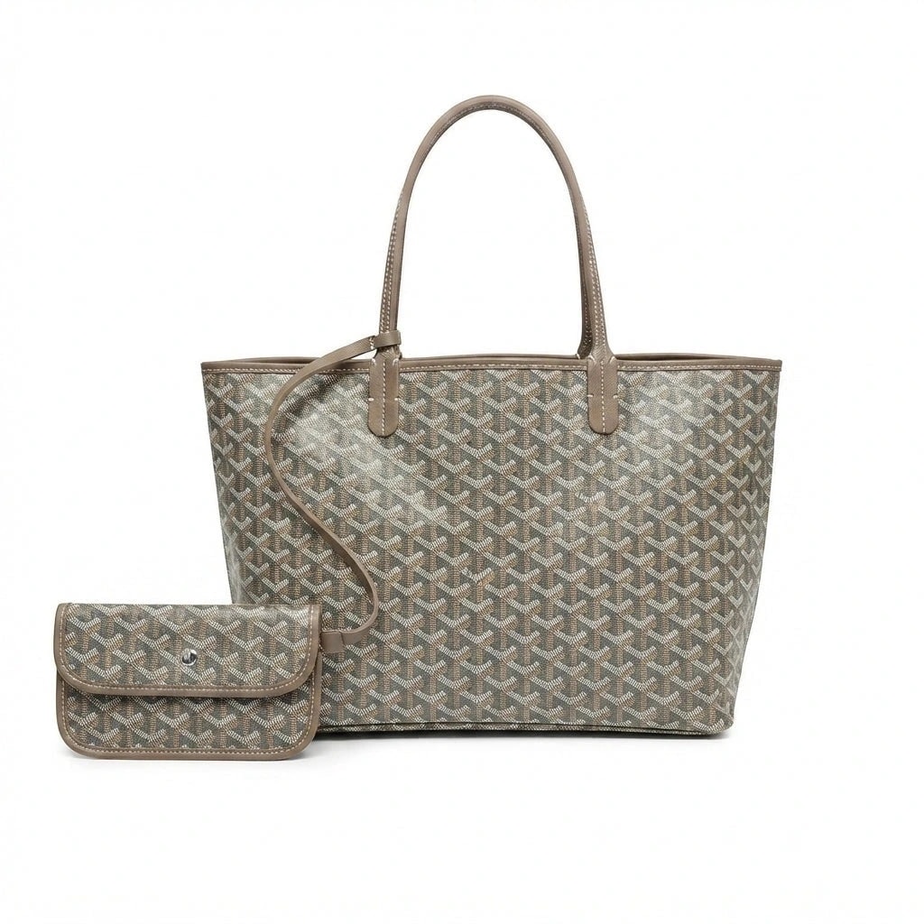 Goyard Saint Louis Tote Bag – Khaki Chevron Goyardine