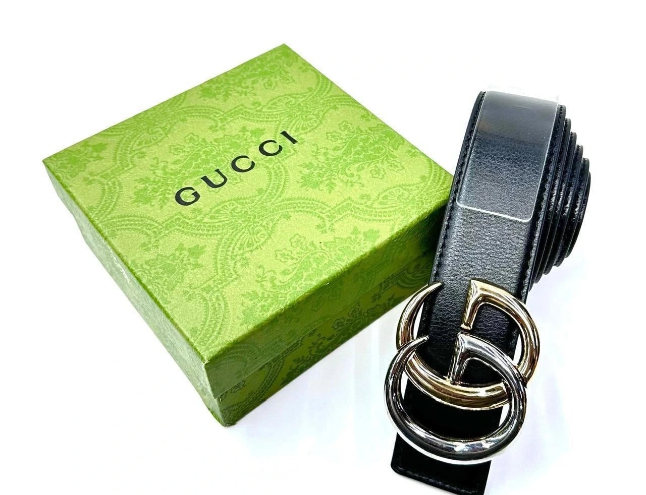 Gucci | Interlocking G Belt – Black / with Silver Black Hardware
