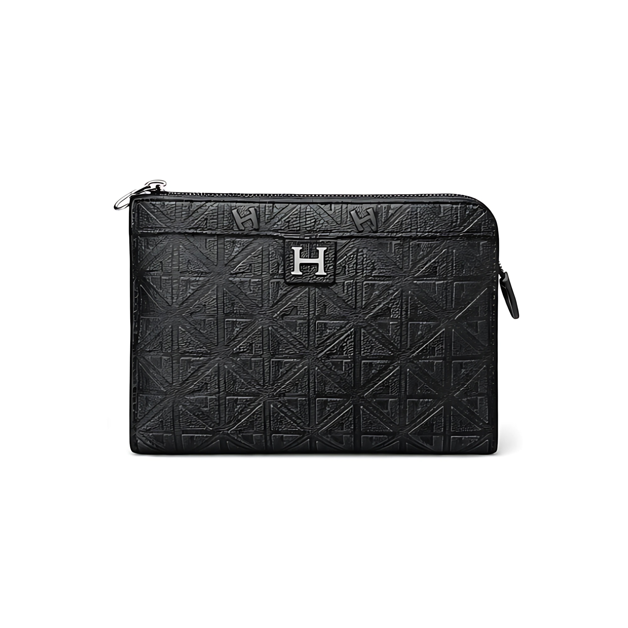 Hermès Bag | Black Embossed Pouch