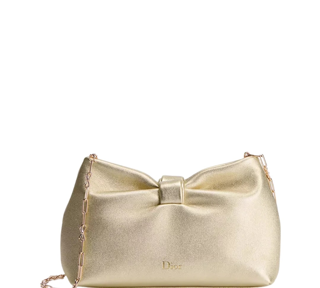 Dior Bow Metallic Bag