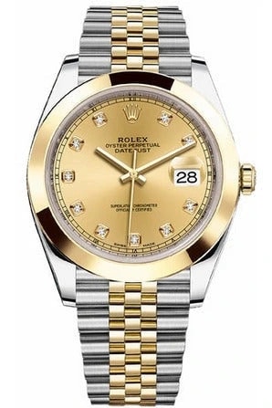 Rolex Datejust – Gold Dial Silver Steel