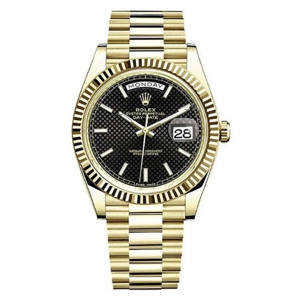 Rolex Day-Date – Diagonal Motif Stick Dial