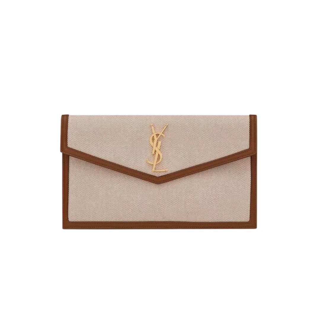 Saint Laurent Uptown Pouch Natural