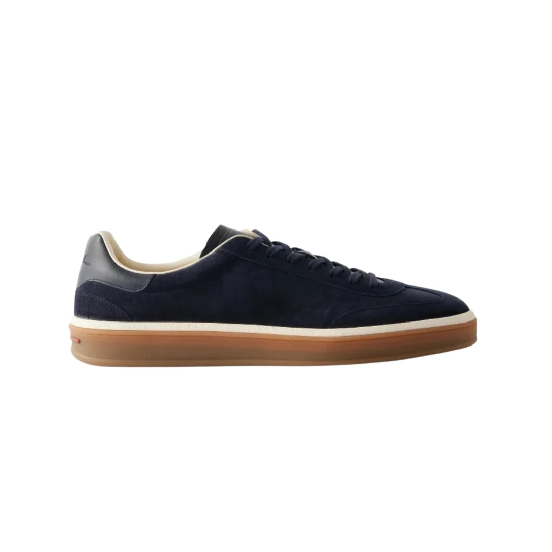 Loro Piana Tennis Walk Suede Sneakers