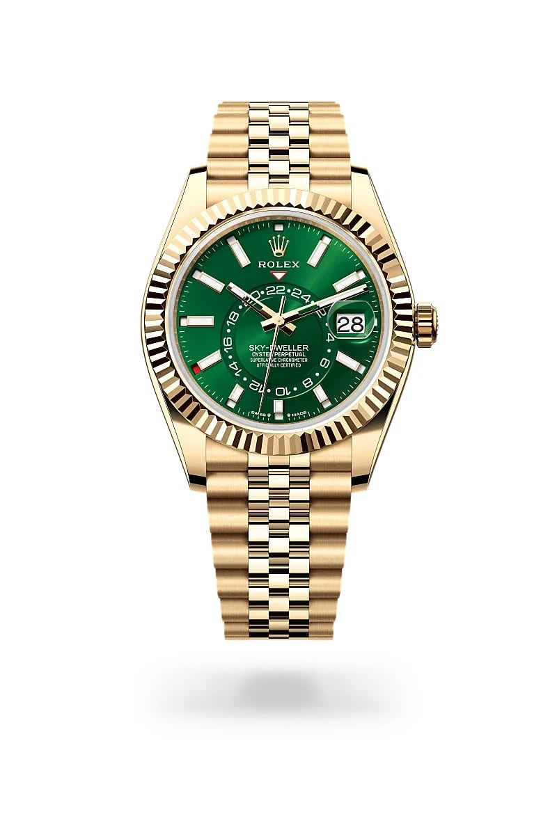 Rolex Sky-Dweller – Yellow Gold Green Dial