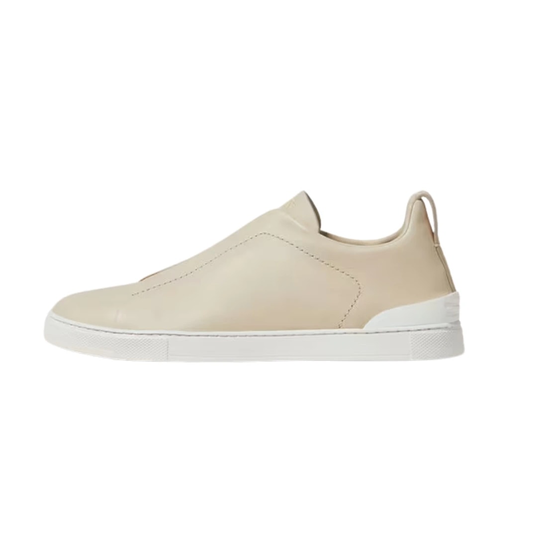 Zegna Footwear | Triple Stitch Light Beige
