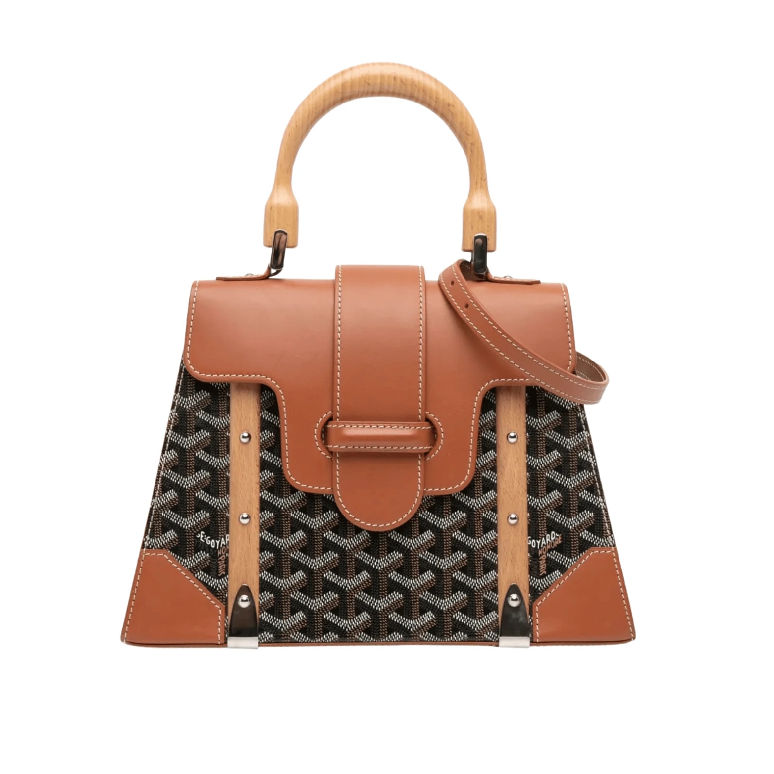 Goyard Bag | Saïgon Structuré Black Tan